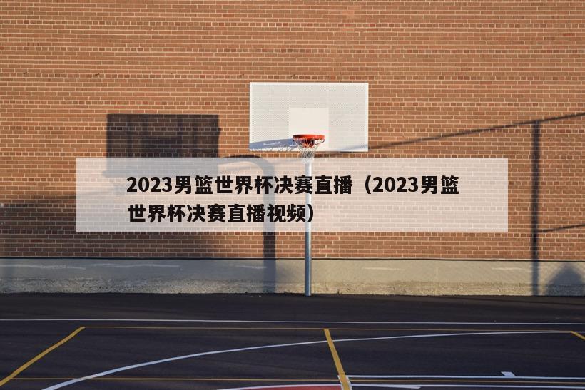 2023男篮世界杯决赛直播（2023男篮世界杯决赛直播视频）